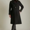 Wholesale * Cheapest Karen Millen Plus Size Italian Wool Mix Popper Detail Coat