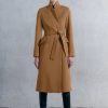 Wholesale * Cheapest Karen Millen Italian Virgin Wool Double Investment Notch Neck Coat