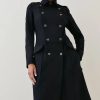 Hot * Discount Karen Millen Italian Wool Military Coat