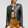 Clearance * Top 10 Karen Millen Leather Quilted Trophy Jacket