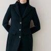 Hot * Best Reviews Of Karen Millen Italian Wool Tailored Coat Forest