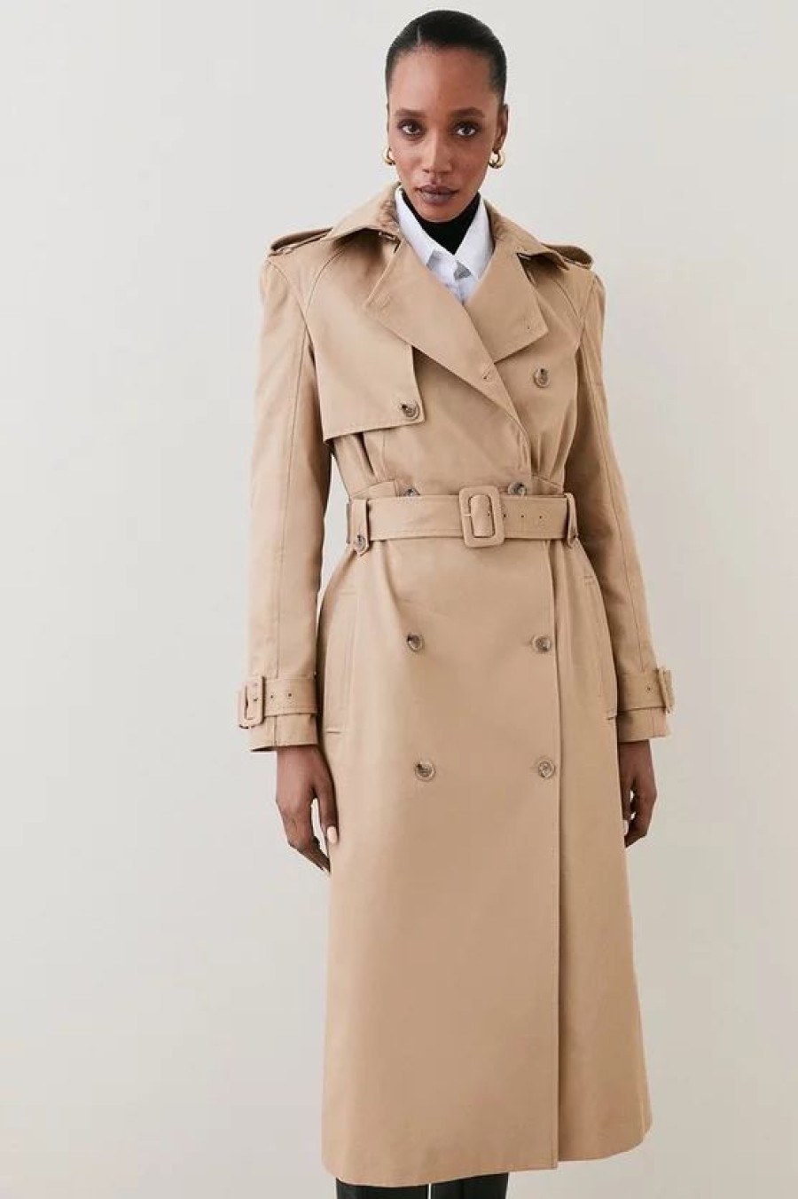 Best * Brand New Karen Millen Multiway Cotton Trench Coat