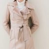 New * Flash Sale Karen Millen Shearling & Quilt Detail Belted Short Coat