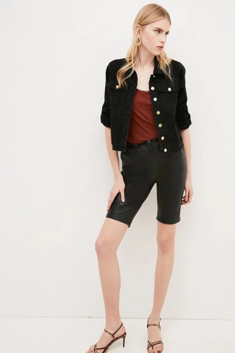 Online * Wholesale Karen Millen Denim Classic Western Jacket