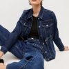 New * Coupon Karen Millen Denim Western Belted Jacket Indigo