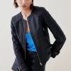 Hot * Flash Sale Karen Millen Leather Buckle Detail Biker Jacket