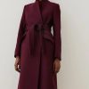 New * Wholesale Karen Millen Italian Wool Investment Notch Neck Coat