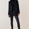 Best * Top 10 Karen Millen Italian Wool Mix Double Breasted Short Formal Coat