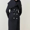 Wholesale * Brand New Karen Millen Quilted Longline Collar Coat