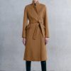 Wholesale * Coupon Karen Millen Tall Italian Wool Cashmere Notch Neck Coat Camel