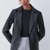 Hot * Top 10 Karen Millen Leather Clean Tailored Single Breasted Blazer