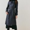 Online * Top 10 Karen Millen Leather Trench Belted Mac Coat