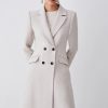 Clearance * Best Sale Karen Millen Italian Wool Fitted Coat