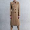 Wholesale * Wholesale Karen Millen Italian Virgin Wool Fitted Coat Camel