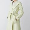 Clearance * New Karen Millen Italian Virgin Wool Belted Collared Coat